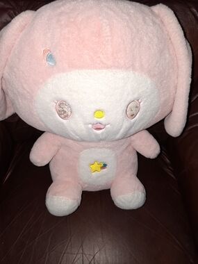 Sanrio My Melody Plush - Light Pink with White Face & Yellow Nose